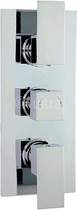 Ultra Prospa Triple Concealed Thermostatic Shower Valve (Chrome).