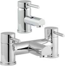 Home Of Ultra Quest Basin Mixer & Bath Filler Tap Set (Chrome).