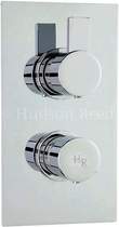 Hudson Reed Rapid Twin Concealed Thermostatic Shower Valve (Chrome).