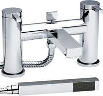 Hudson Reed Relay Bath Shower Mixer Tap With Shower Kit (Chrome).
