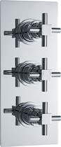 Ultra Titan Triple Concealed Thermostatic Shower Valve (Chrome).