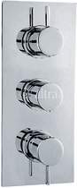 Ultra Venture Triple Concealed Thermostatic Shower Valve (Chrome).