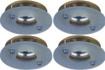 Lights 4 x Low voltage gold & glass downlight with lamps & transformers.
