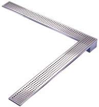 Waterworld Wetroom Corner Shower Drain With Bottom Outlet. 900mm.