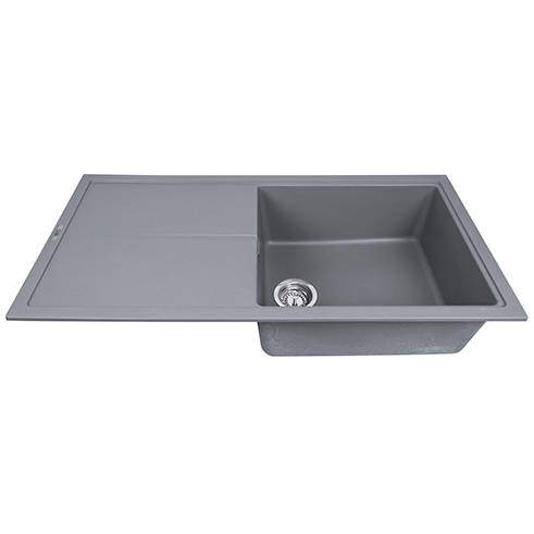 1810 Bladeuno 100i Inset 1.0 Bowl Kitchen Sink (1000x500, Metallic Grey).