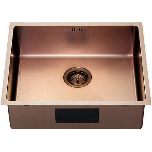 1810 Zen15 PVD 500U Undermount Kitchen Sink (500x400mm, Copper).
