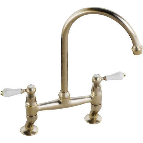 Abode Ludlow Bridge Kitchen Tap (Antique Brass).