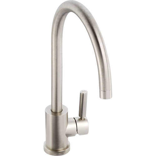 Abode Atlas Single Lever Kitchen Tap (Brushed Nickel).