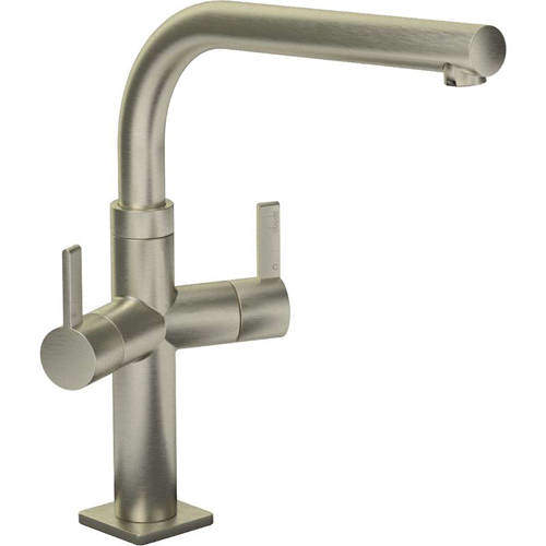 Abode Zucca Monobloc Kitchen Tap (Brushed Nickel).