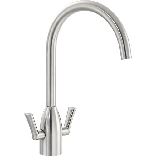 Abode Airo Kitchen Tap With Dual Levers (S Steel).