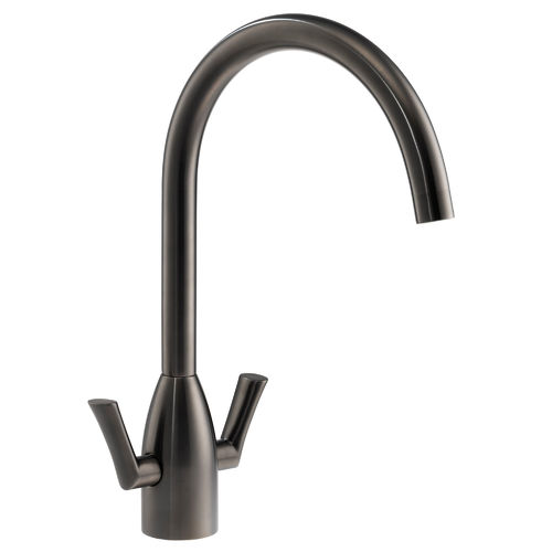 Abode Airo Kitchen Tap With Dual Levers (Gunmetal).