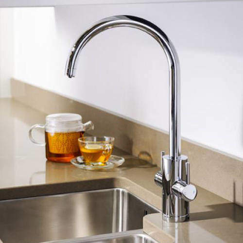Abode Pronteau Profile Kitchen Tap, Boiling, Hot, Cold & Filtered (Chrome).