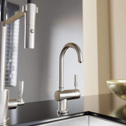 Abode Pronteau Boiling Hot & Cold Filtered Kitchen Tap 98 (Brushed Nickel).