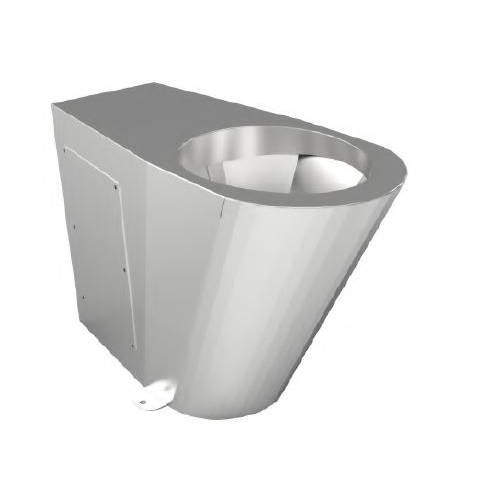 Acorn Thorn Back To Wall  Disabled Toilet Pan (Stainless Steel).