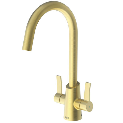 Bristan Acorn Easyfit Mixer Kitchen Tap (Brushed Brass).