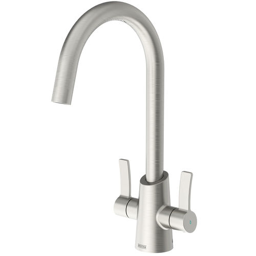 Bristan Acorn Easyfit Mixer Kitchen Tap (Stainless Steel).