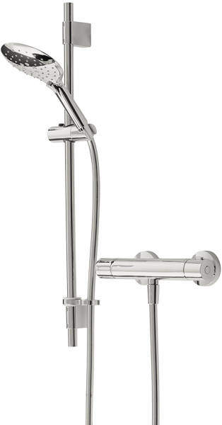 Bristan Claret Thermostatic Bar Valve With Adjustable Riser & Handset.