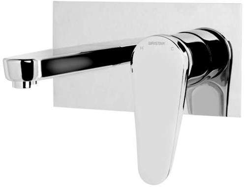 Bristan Claret Wall Mounted Basin Mixer Tap (Chrome).