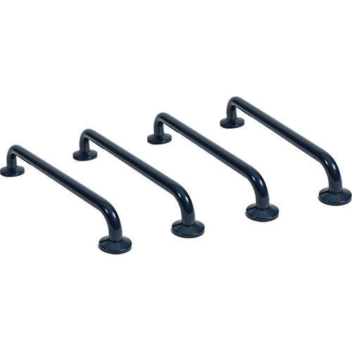 Bristan Commercial 4 X Long Grab Rails 600mm (Blue).