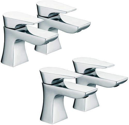 Bristan Hourglass Basin & Bath Taps Pack (Chrome).