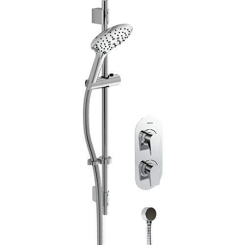 Bristan Hourglass Concealed Shower Valve & Slide Rail Kit (Chrome).