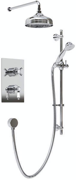 Bristan Renaissance Thermostatic Recessed Dual Control Shower Pack.