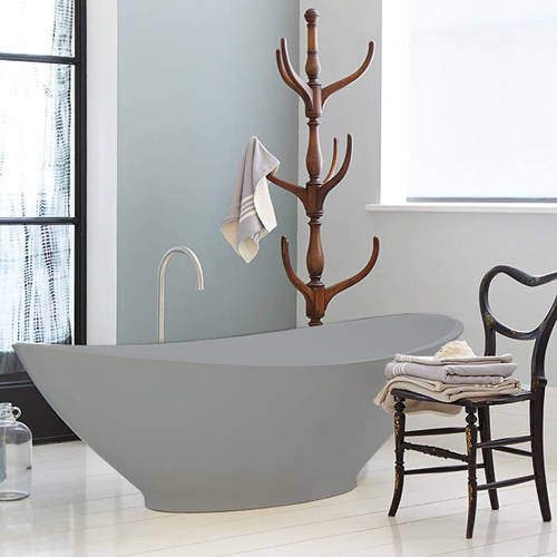 BC Designs Kurv ColourKast Bath 1890mm (Powder Grey).
