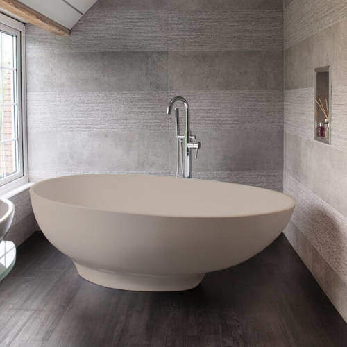 BC Designs Gio ColourKast Bath 1645mm (Light Fawn).