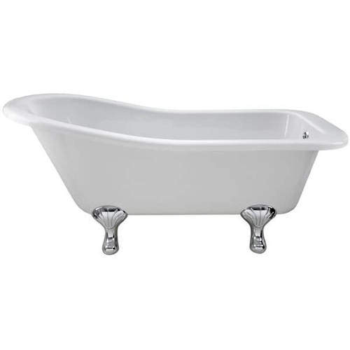 BC Designs Fordham Single Ended Bath 1500mm With Feet Set 1 (White).