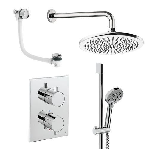 Crosswater MPRO Crossbox Shower Set 10 300mm (Chrome).