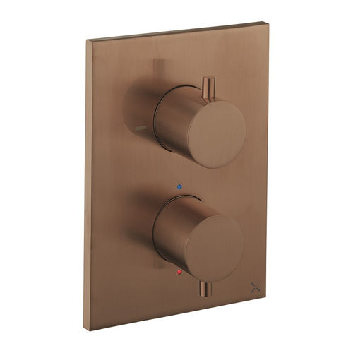 Crosswater MPRO Crossbox 2 Outlet Shower / Bath Valve (Br Bronze).