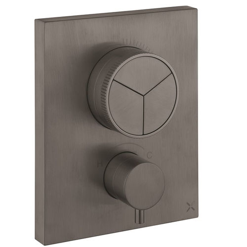 Crosswater MPRO Crossbox Push 3 Outlet Shower Valve (Slate).