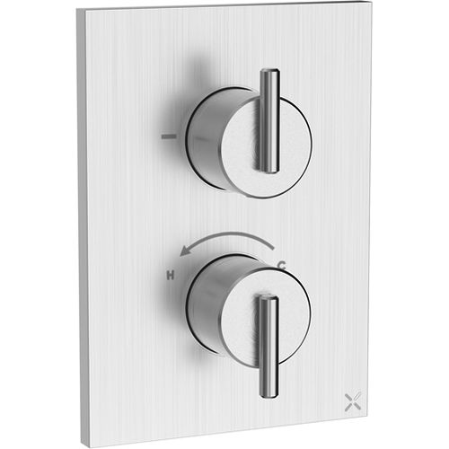 Crosswater 3ONE6 Crossbox 1 Outlet Shower Valve (Stainless Steel).