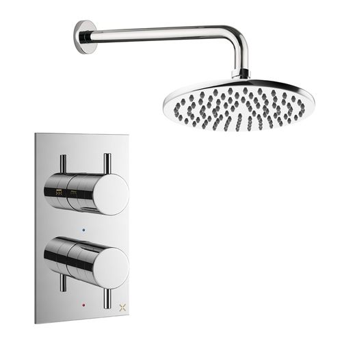 Crosswater MPRO Design Shower Set 1, 200mm Head & Wall Arm (Chrome).