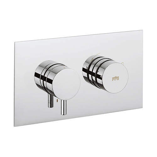 Crosswater Dial Kai Push Button Thermostatic Shower Valve (1 Outlet).