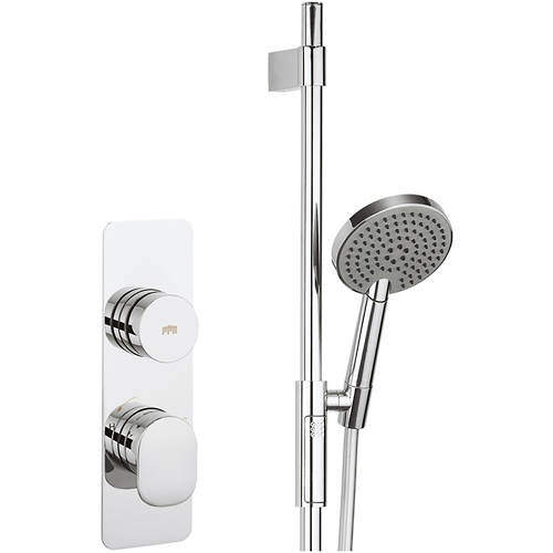 Crosswater Pier Thermostatic Shower Valve With Slide Rail Kit (1 Outlet).