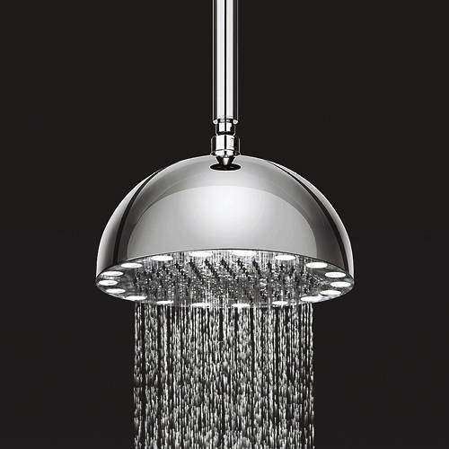 Crosswater Illuminated Dynamo Round Shower Head & LED Lights (300mm).