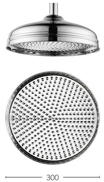 Crosswater Belgravia 300mm Round Shower Head (Chrome).