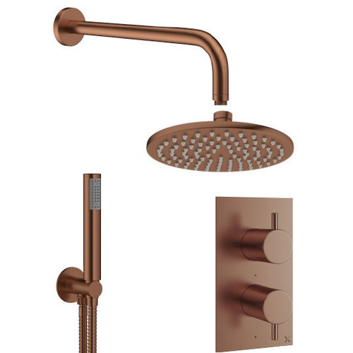 Crosswater MPRO 2 Outlet 2 Handle Shower Bundle (Br Bronze).