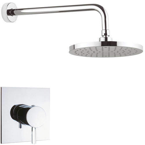 Crosswater Kai Lever Showers Manual Shower Valve With Shower Head & Arm (Chrome).