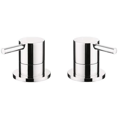 Crosswater Kai Lever Showers Pair Of Stop Valves (Chrome).