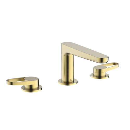 Crosswater Lazo Basin Mixer Tap (3 Hole, Br Brass).