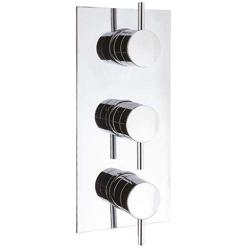 Crosswater Fusion Thermostatic Shower Valve (2 Outlets, Chrome).