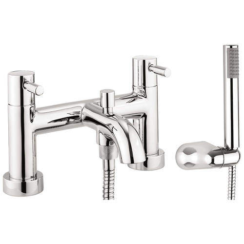 Crosswater Fusion Bath Shower Mixer Tap With Kit (Chrome).