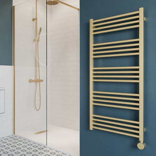 Crosswater MPRO Electric Towel Rail 480W x 1140H mm (Br Brass).