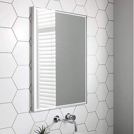 Crosswater MPRO LED Mirror 600x800mm (Brushed Steel Frame).