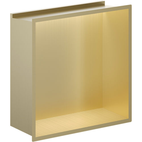 Crosswater Shower Niches Shower Niche With LED Light (305x305mm, Br Brass).