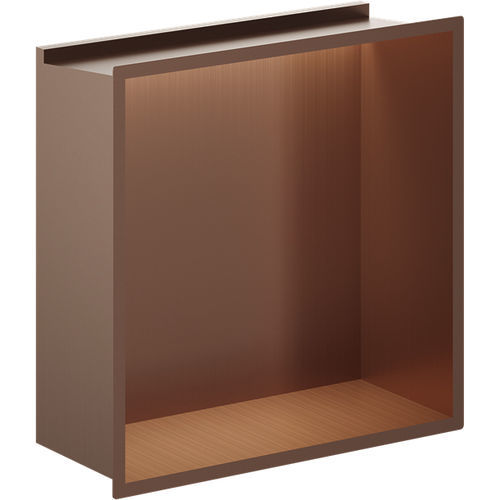 Crosswater Shower Niches Shower Niche With LED Light (305x305x80mm, Br Bronze).