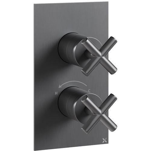 Crosswater MPRO Thermostatic Shower Valve (2 Way Diverter, Slate).