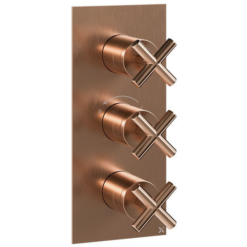 Crosswater MPRO Thermostatic Shower Valve With 2 Outlets (Br Bronze).